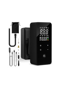 Resim Whirtz 150 Psı Taşınabilir Şarjlı Hava Pompası – Dijital Ekranlı, Led Işıklı, Powerbank 