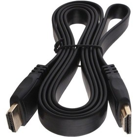 Resim 1.5 Metre Hdmi Kablo Yassı Flat 1.4V Siyah 