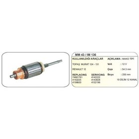 Resim Dodo Kollektör Fıat Dkş Murat 124-131/ Renault R12v 861761 Im43 