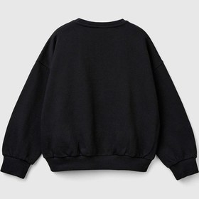 Resim Benetton- Çocuk G Sweatshırt Siyah Siyah 