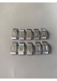 Resim Zebra Stor Perde 10'lu Metal Montaj Apratı Gri 