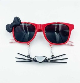 Resim Parti Gözlük Kırmızı Kedi 