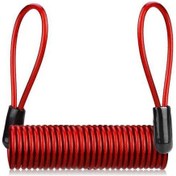 Resim Kırmızı 120 Cm Bisiklet Disk Fren Kilidi Hatırlatma Halat Motosiklet İçin Uygun Çelik Tel Halat Kilit Ve Çanta Hatırlatma Bahar Kablosu 
