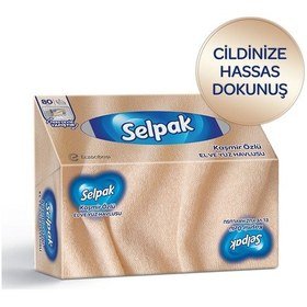 Resim Selpak El Ve Yüz Havlusu Kutulu Kaşmir Özlü 10 80 Yaprak 