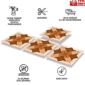 Resim Tink Kendinden Yapışkanlı Ahşap 002 Desenli Pvc Karo 30x30 Cm 