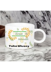 Resim Ziraat Mühendislerine Özel Motto Kahve Fincanı Saydam 