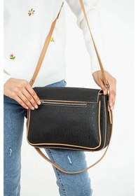 Resim Just Polo Kadın Günlük Kullanıma Uygun Büyük Boy Şık El & Omuz Çantası Shoulder Bag Siyah Taba 