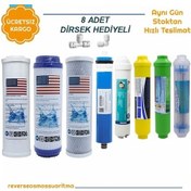 Resim Su Arıtma 8'Li Filtre Seti Vontron Membran+Mineral+Alkalin+Detox 