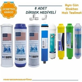 Resim Su Arıtma 8'Li Filtre Seti Vontron Membran+Mineral+Alkalin+Detox 