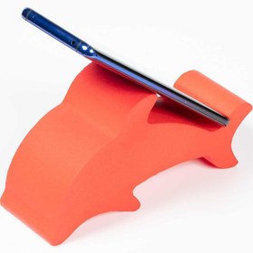 Resim Birlik Sünger Sünger Yunus Masa Üstü Telefon Ve Tablet Tutacağı Kırmızı 17x9x6 Cm 