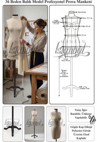 Resim Manken İstanbul 36 Beden Yüksek Kalite Döküm Ayak Fransız Profesyonel Prova Mankeni Terzi Mankeni 