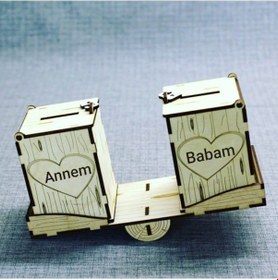 Resim Ahşap Kumbara (384991163) 