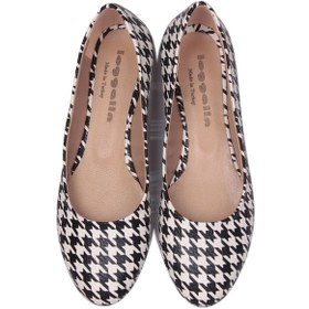 Resim Fitbas 111109 992 Kadın Siyah Beyaz Büyük & Küçük Numara Babet Siyah 