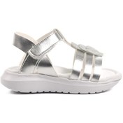 Resim Aspor Gümüş Gri Kız Çocuk Düz Sandalet Çok Renkli 