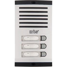 Resim Nts Diafon Sesli Işıklı Fotoselli Tek Sıra 3lü Zil Butonu- 4003 