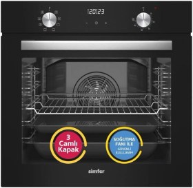Resim Simfer SB8208 - T3500 - SD8703 QS Dijital Siyah 3'lü Ankastre Set 