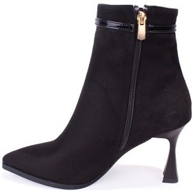 Resim Dagoster Dza07-11332005 Siyah Süet Klasik Topuklu Kadın Bot Sıyahsuet 