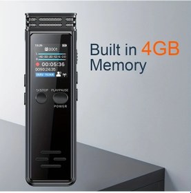Resim Topnotch 128gb Ses Kayıt Cihazı Metal Kasa Hafif Taşınabilir 4gb Tek Tıkla Kayıt Gürültü Azaltma Mp3 Çalar 