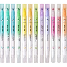 Resim WRITECH W-822 SİLİNEBİLİR FOSFORLU KALEM PASTEL MAVİ - 12'Lİ KUTU 