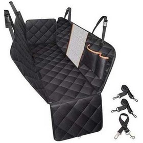 Resim Wondernest Araba Arka Koltuk Su Geçirmez Yapışmaz Saç Pet Mat, 147x137x40cm Fileli Turuncu Cepli 