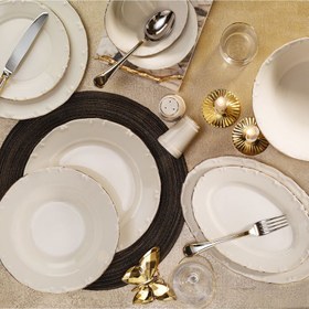 Resim Aryıldız Romance Gold 30 Parça 6 Kişilik Yemek Takımı AR4038048 