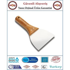 Resim Dekor Ahşap Saplı Alçı & Macun Ispatulası - Yay Çeliği - 8CM 