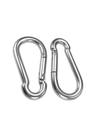 Resim Pazly 2 Adet Paslanmaz Çelik M10 Karabina, 650kg Su Geçirmez Kamp & Balıkçılık Kancası 