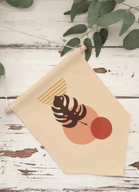 Resim Ofis Duvar Dekoru, Pinterest Oda Dekoru, Boho Kanvas Flama Askılı Duvar Örtüsü Ve Süsü NO:482 - Renkli - 2 / 70 x 100 