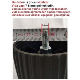 Resim Orta Mobilya Koltuk Kanepe Baza Destek Ayağı Tek Adet Ceviz 14-19 Cm Ayarlı 5/16 Vida Kahverengi Diğer 