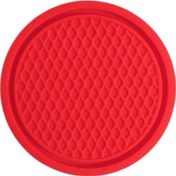 Resim Lemestar Araç İçin Pvc Isı Yalıtımı Ve Kayma Engeli Bardak Altlığı - Kırmızı Honeycomb Desenli, Dayanıklı Ve Kompakt Tasarım 