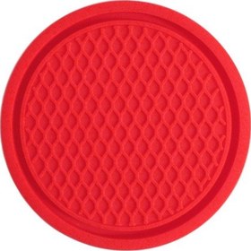 Resim Lemestar Araç İçin Pvc Isı Yalıtımı Ve Kayma Engeli Bardak Altlığı - Kırmızı Honeycomb Desenli, Dayanıklı Ve Kompakt Tasarım 