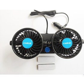 Resim Replax 12 Volt Araç Içi Torpido Üstü Çift Fanlı Oto Vantilatör 36 