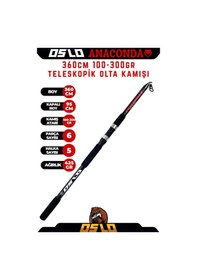 Resim Okuma Revenger Rv-65 360cm 100-300gr Anaconda Profesyonel Sazan Kıyı Olta Takımı Seti 