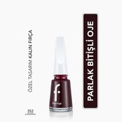 Resim Flormar Nail Enamel Yoğun Pigmentli Oje 352 Blackstar Red 
