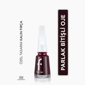 Resim Flormar Nail Enamel Yoğun Pigmentli Oje 352 Blackstar Red 
