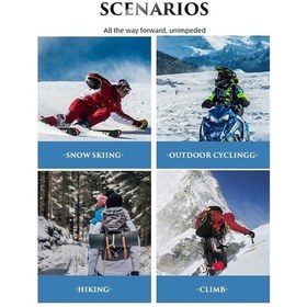 Resim Ankatek Lichen Erkek Ve Kadın Doğa Sporları Tek Katmanlı Kayak Zt 