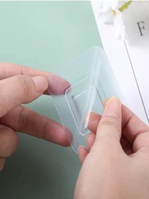 Resim Hombak 50 Set Geçmeli Klips Eşya Sabitleme Askısı Kendinden Yapışkanlı 
