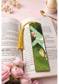 Resim Sanatsal Tablo Temalı Metal Kitap Ayracı Çimende Düş 