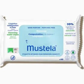 Resim Mustela Kompost Islak Mendil Parfümsüz 60 Adet 