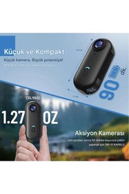 Resim Wair Teknoloji Mini 4k Wıfı Aksiyon Kamerası Vücut Kamerası Giyilebilir Video Kaydedici Hafıza Kartı Dahil 