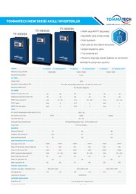 Resim Tommatech New 1k 12v 1faz Akıllı İnverter 