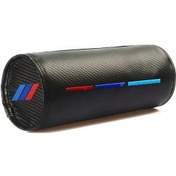 Resim Chuangyinshop 1 Adet Siyah Evrensel Karbon Fiber Desenli Başlık Bellek Köpük Boyun Yastığı Otomobil İç Aksesuar 