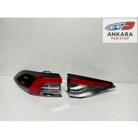 Resim Toyota Corolla 2019-2025 Stop Lambası Sol İç Ve Dış Takım Toplam 2 Stop - Ledli Tip 