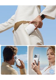 Resim Halolock Qi2 10.000 Mah Magsafe Digital Powerbank Beyaz Siyah 