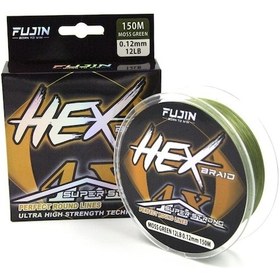 Resim Fujin Hex Braid 4X 150Mt Moss Green Pe Ip Misina (483654909) 