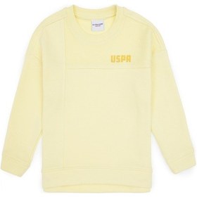 Resim U.S. Polo Assn. Kız Çocuk Sarı Bisiklet Yaka Sweatshirt 50317991-VR044 