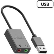 Resim Harici Usb Ses Kartı Usb/tip C 3.5mm Jack Ses Kablosu Adaptörü Mikrofon Usb 
