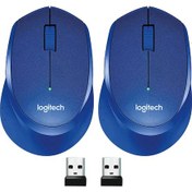 Resim Logitech M330 Kablosuz Fare 1/2 Adet Oyun Faresi 2.4 Ghz 1000 Dpı 3 Düğmeler 2pcs M330 Blue Amerika Birleşik Devletleri Diğer 