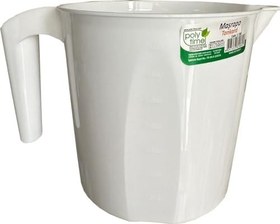 Resim Polytime Plastik Beyaz Ölçekli Maşrapa - 1.5 Litre 