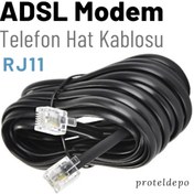 Resim Irenis ADSL VDSL Modem Kablosu RJ11 Kablo. Köken Telefon Kablosu 15 M 